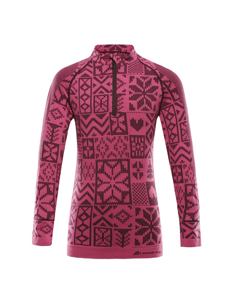 ALPINE PRO Detské funkčné prádlo - tričko ALPINE PRO SEAMO fuchsia fedora