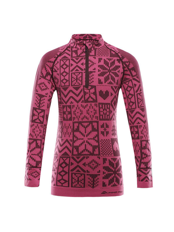 ALPINE PRO Detské funkčné prádlo - tričko ALPINE PRO SEAMO fuchsia fedora