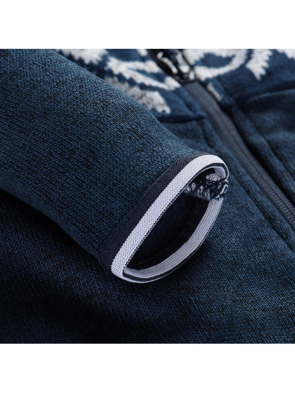 ALPINE PRO Detský hrejivý sveter s kapucňou ALPINE PRO NORESO moonlit ocean varianta pa