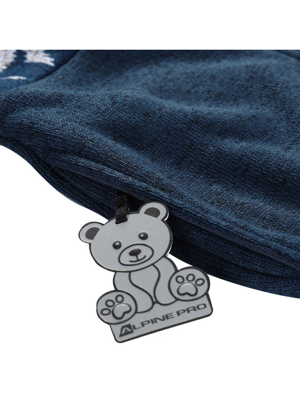 ALPINE PRO Detský hrejivý sveter s kapucňou ALPINE PRO NORESO moonlit ocean varianta pa