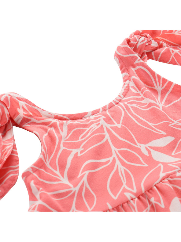 ALPINE PRO Detské letné šaty ALPINE PRO ARENO georgia peach varianta pb