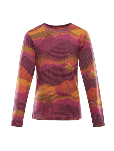 ALPINE PRO Detské tričko z organickej bavlny ALPINE PRO ECCO 2 fuchsia fedora varianta pa