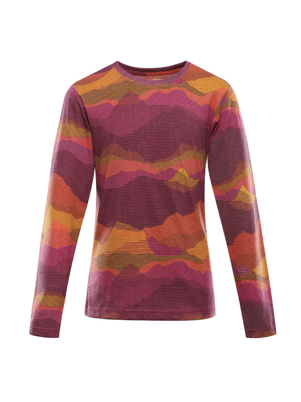 ALPINE PRO Detské tričko z organickej bavlny ALPINE PRO ECCO 2 fuchsia fedora varianta pa