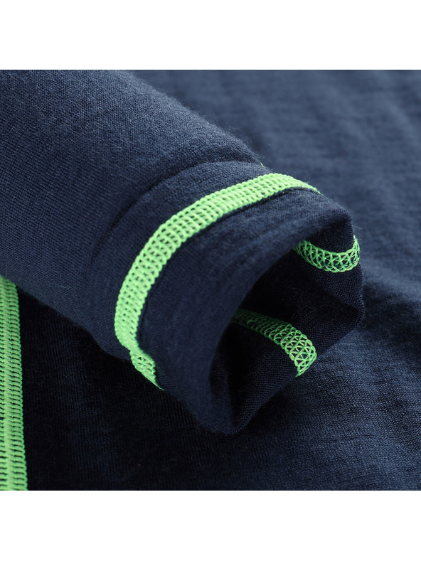 ALPINE PRO Detské merino tričko ALPINE PRO MERENO moonlit ocean varianta pa