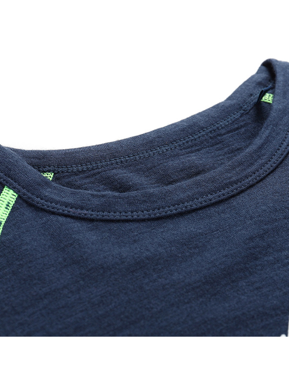 ALPINE PRO Detské merino tričko ALPINE PRO MERENO moonlit ocean varianta pa