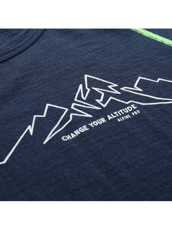 ALPINE PRO Detské merino tričko ALPINE PRO MERENO moonlit ocean varianta pa