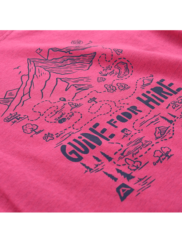 ALPINE PRO Detské rýchloschnúce tričko ALPINE PRO NOGERO fuchsia fedora varianta pa