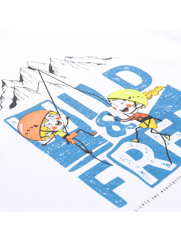 ALPINE PRO Detské tričko z organickej bavlny ALPINE PRO ECOMO 3 white varianta pc