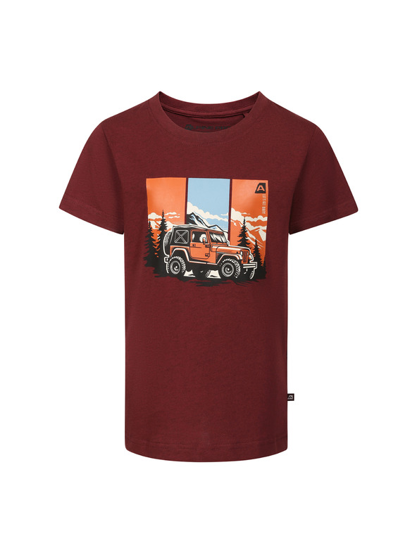 ALPINE PRO Detské rýchloschnúce tričko ALPINE PRO NOGERO winetasting varianta pc