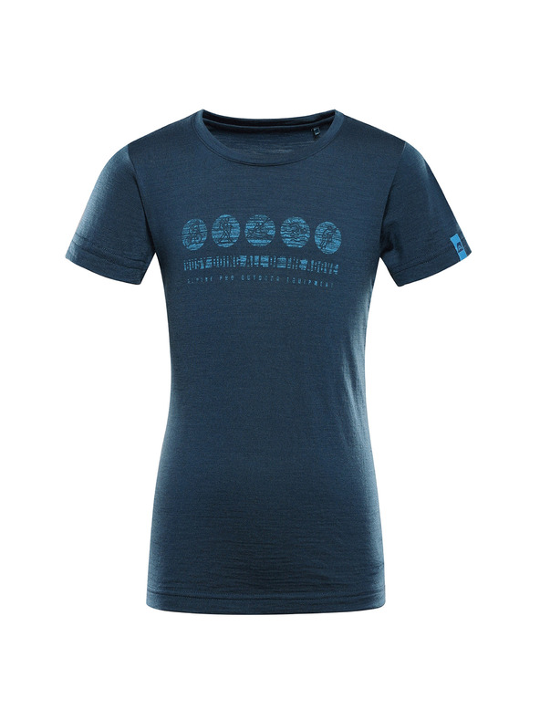 ALPINE PRO Detské tričko z merino vlny ALPINE PRO MERENO 2 moroccan