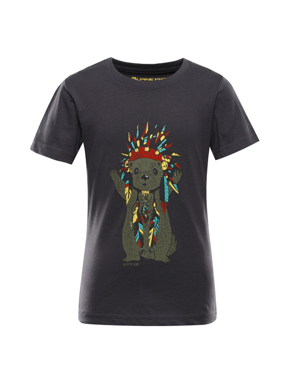 ALPINE PRO Detské tričko z organickej bavlny ALPINE PRO ECOMO 3 obsidian varianta pa