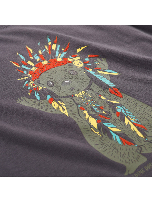 ALPINE PRO Detské tričko z organickej bavlny ALPINE PRO ECOMO 3 obsidian varianta pa