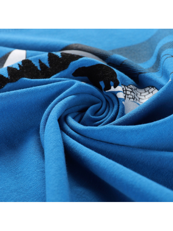 ALPINE PRO Detské rýchloschnúce tričko s cool-dry ALPINE PRO DALLO 3 brilliant blue varianta pc