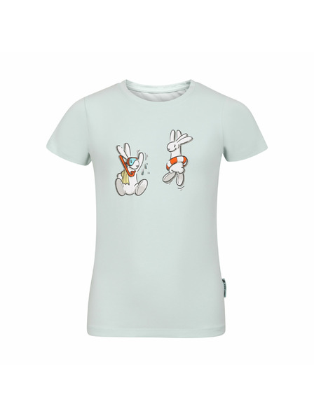 ALPINE PRO Detské bavlnené tričko bob a bobek ALPINE PRO BOBBO sprout green