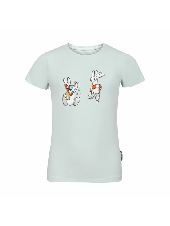 ALPINE PRO Detské bavlnené tričko bob a bobek ALPINE PRO BOBBO sprout green