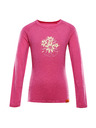 ALPINE PRO Detské merino tričko ALPINE PRO MERENO fuchsia fedora varianta pb