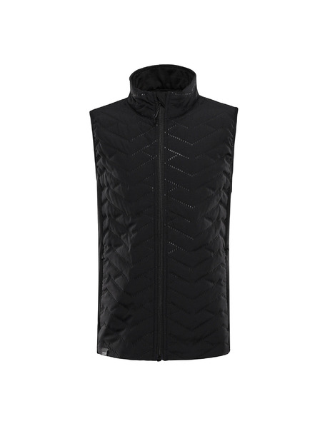 ALPINE PRO Detská zateplená vesta s reflexnými prvkami ALPINE PRO BERFO 2 black