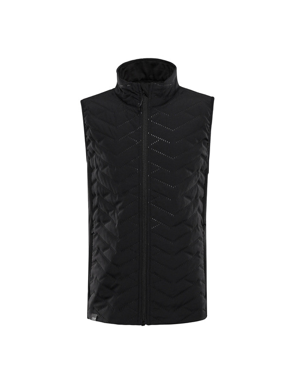 ALPINE PRO Detská zateplená vesta s reflexnými prvkami ALPINE PRO BERFO 2 black