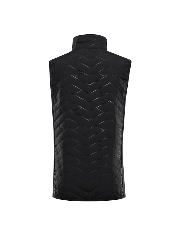 ALPINE PRO Detská zateplená vesta s reflexnými prvkami ALPINE PRO BERFO 2 black