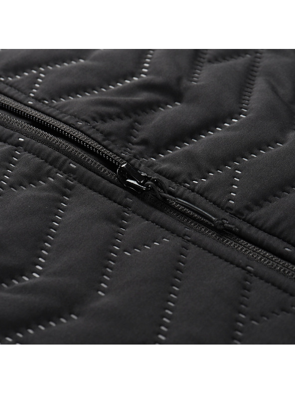 ALPINE PRO Detská zateplená vesta s reflexnými prvkami ALPINE PRO BERFO 2 black