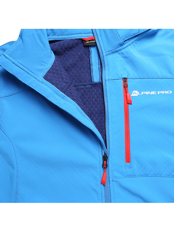 ALPINE PRO Pánska softshellová bunda s membránou ALPINE PRO DERAF blue aster