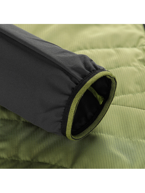 ALPINE PRO Pánska zateplená bunda s úpravou dwr ALPINE PRO MORGEN turtle green