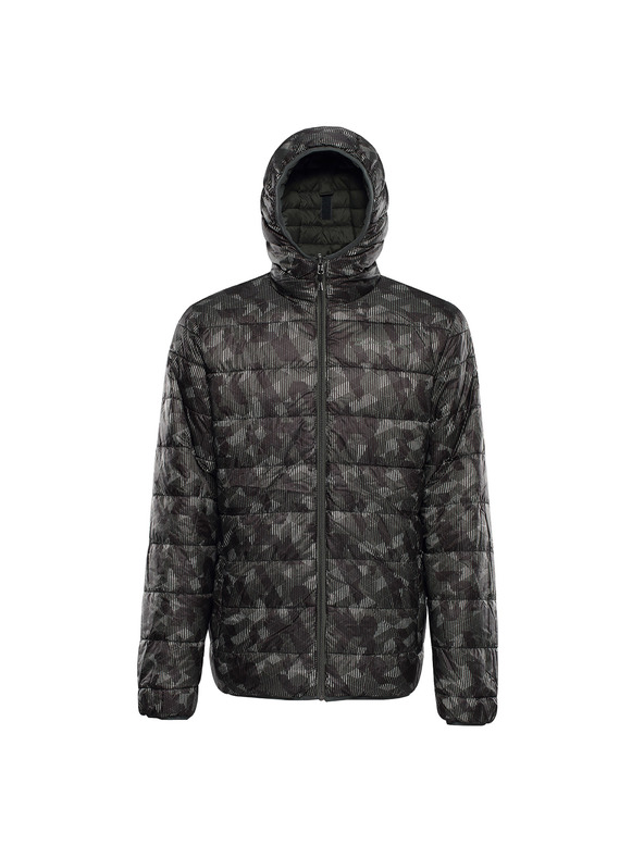 ALPINE PRO Pánska obojstranná bunda hi-therm ALPINE PRO EROM petrol varianta pd