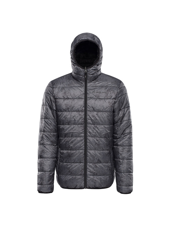 ALPINE PRO Pánska obojstranná bunda hi-therm ALPINE PRO EROM black varianta pa