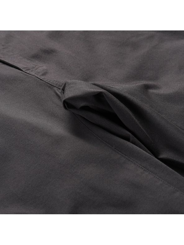 ALPINE PRO Pánske bavlnené nohavice ALPINE PRO ZAMEN dk.true gray