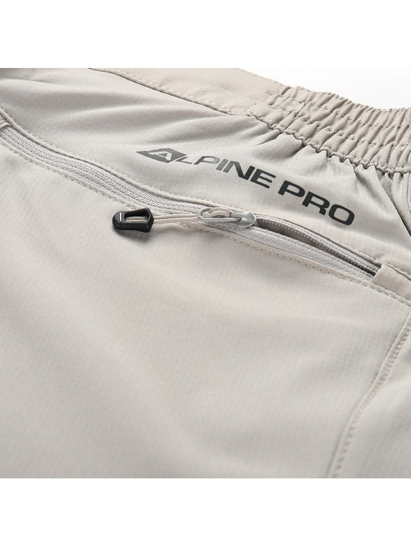 ALPINE PRO Pánske rýchloschnúce nohavice s cool dry ALPINE PRO NESC 3 dove