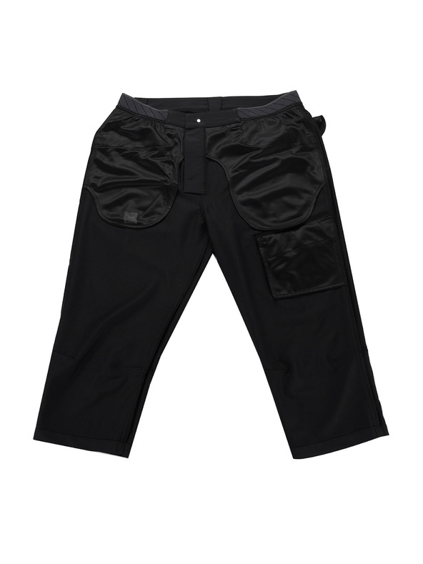 ALPINE PRO Pánske softshellové capri nohavice ALPINE PRO WEDER 2 black