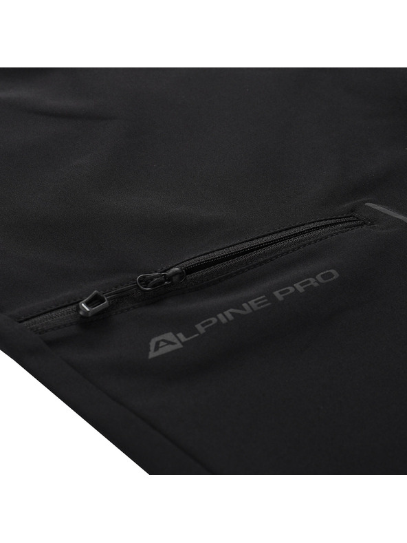 ALPINE PRO Pánske softshellové capri nohavice ALPINE PRO WEDER 2 black