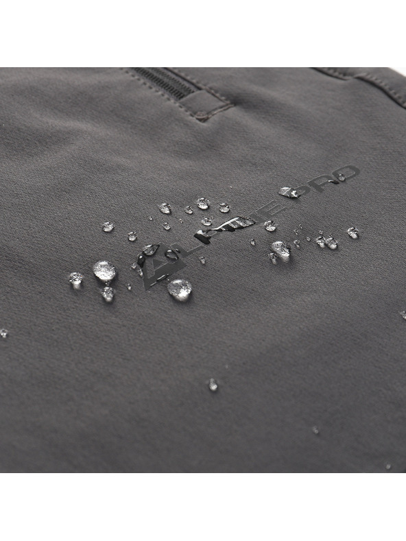 ALPINE PRO Pánske softshellové nohavice ALPINE PRO HURF 2 dk.true gray
