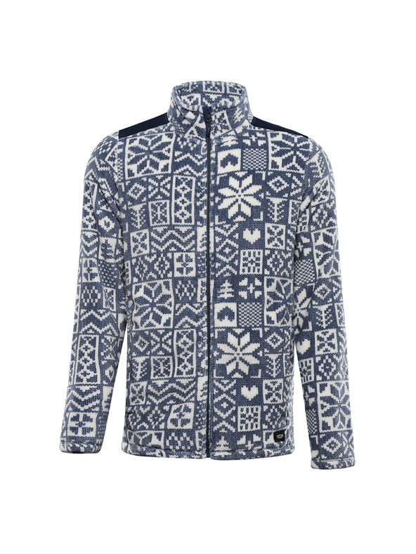 ALPINE PRO Pánska flísová mikina so supratherm ALPINE PRO EFLIN moonlit ocean varianta pa