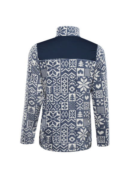 ALPINE PRO Pánska flísová mikina so supratherm ALPINE PRO EFLIN moonlit ocean varianta pa