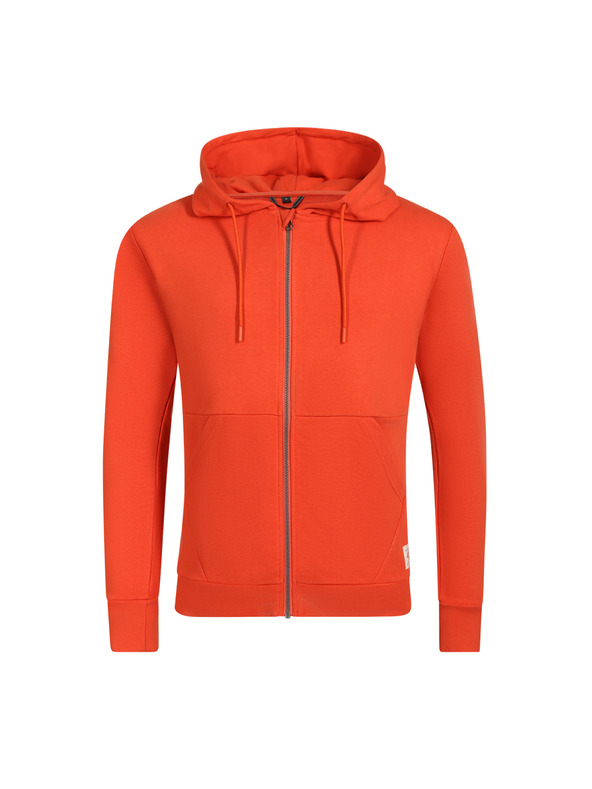 ALPINE PRO Pánska bavlnená mikina s fine cotton ALPINE PRO MIAK red clay