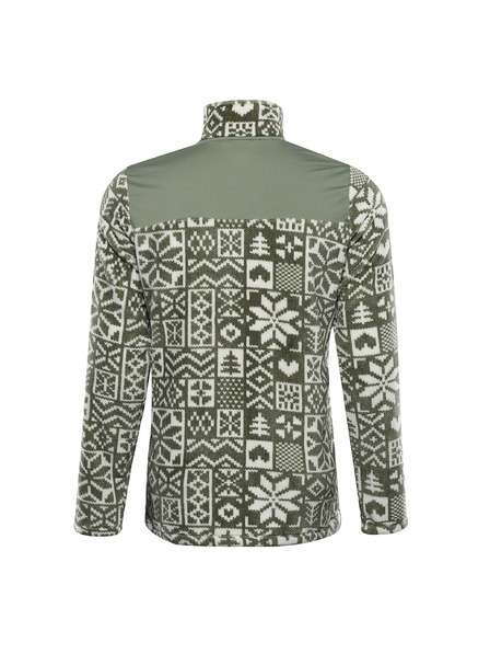 ALPINE PRO Pánska fleecová mikina so supratherm ALPINE PRO EFLIN oil green varianta pa