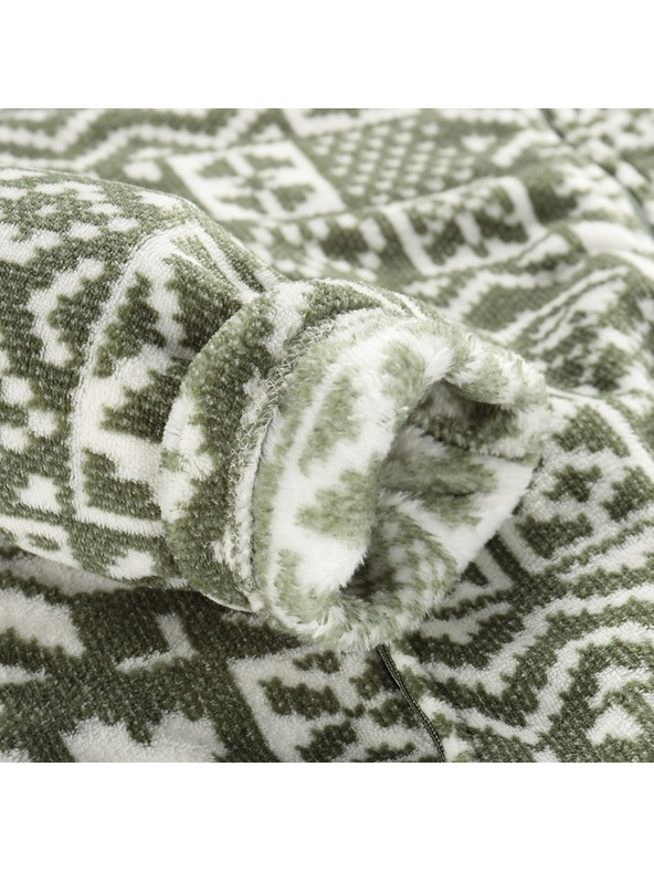 ALPINE PRO Pánska fleecová mikina so supratherm ALPINE PRO EFLIN oil green varianta pa