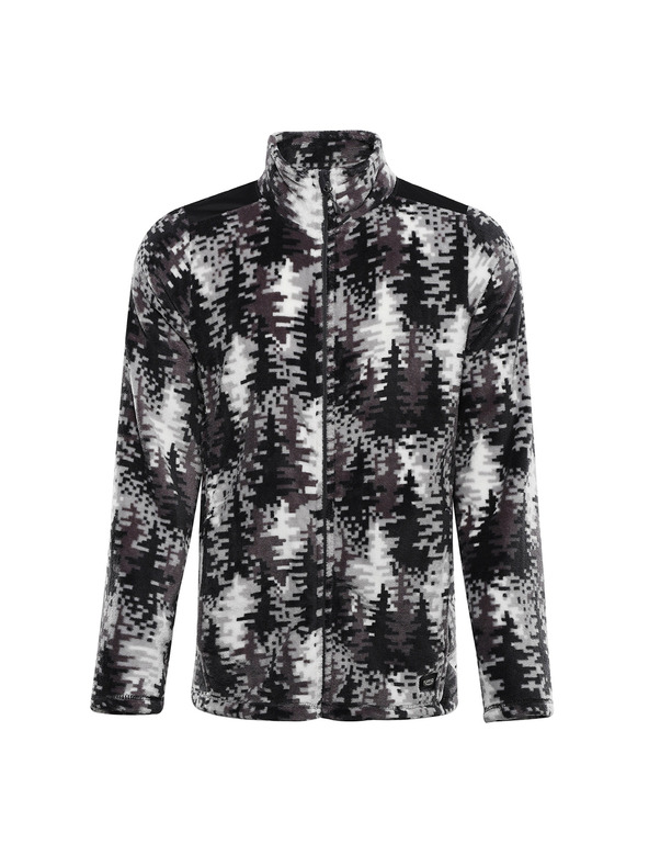 ALPINE PRO Pánska fleecová mikina so supratherm ALPINE PRO EFLIN dk. true gray varianta pb