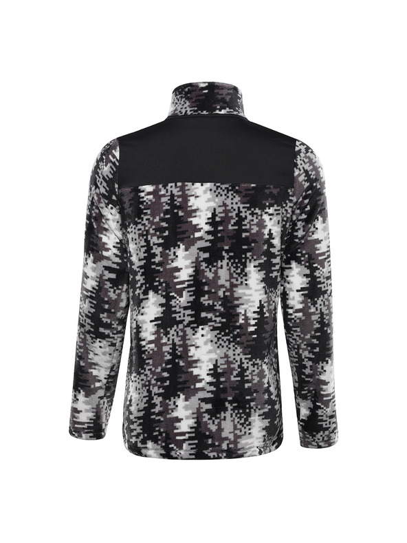 ALPINE PRO Pánska fleecová mikina so supratherm ALPINE PRO EFLIN dk. true gray varianta pb