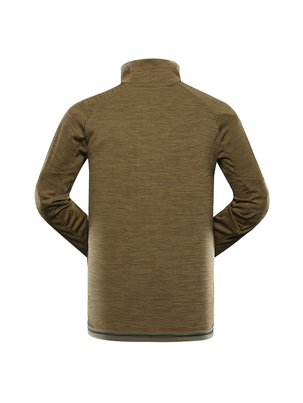 ALPINE PRO Pánska rýchloschnúca mikina ALPINE PRO ONNEC 3 turtle green