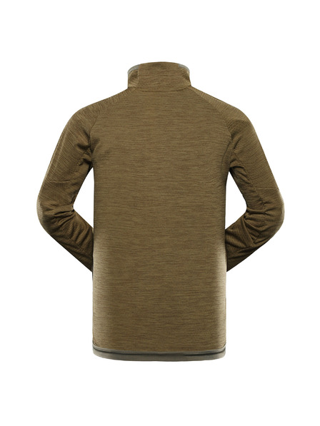 ALPINE PRO Pánska rýchloschnúca mikina ALPINE PRO ONNEC 3 turtle green