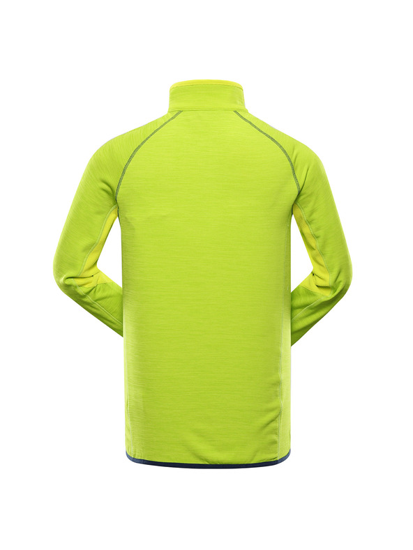 ALPINE PRO Pánska rýchloschnúca mikina ALPINE PRO ONNEC lime green