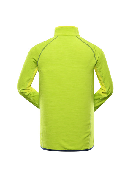 ALPINE PRO Pánska rýchloschnúca mikina ALPINE PRO ONNEC lime green