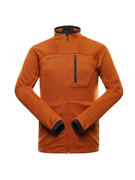 ALPINE PRO Pánska rýchloschnúca mikina ALPINE PRO ONNEC 3 golden oak