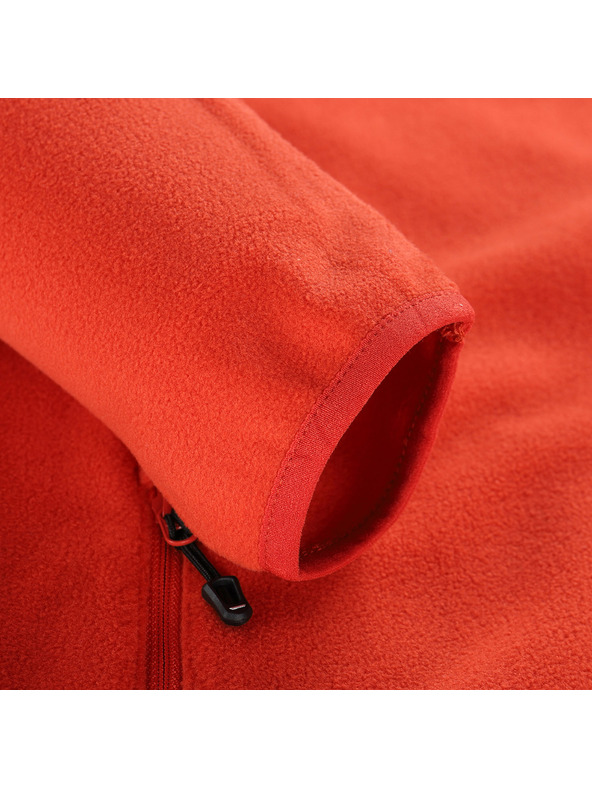 ALPINE PRO Pánska fleecová mikina ALPINE PRO SIUS 3 red clay