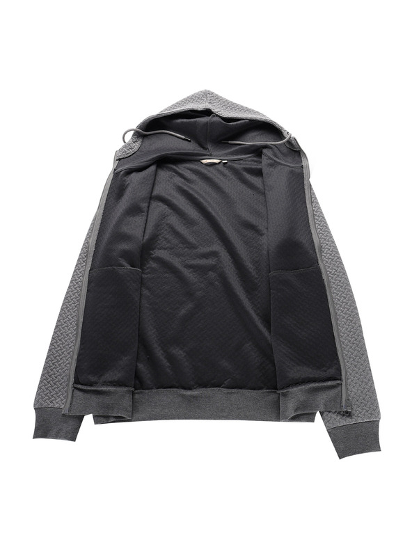 ALPINE PRO Pánska mikina s kapucou ALPINE PRO LEL dk.true gray