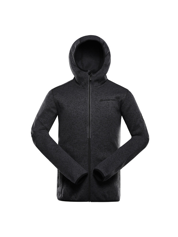 ALPINE PRO Pánsky hrejivý sveter na zips ALPINE PRO ZEG 2 black
