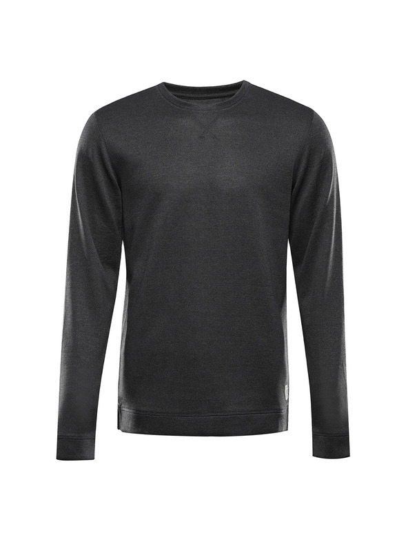 ALPINE PRO Pánske tričko s dlhým rukávom ALPINE PRO BREK dk.true gray