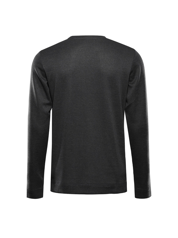 ALPINE PRO Pánske tričko s dlhým rukávom ALPINE PRO BREK dk.true gray